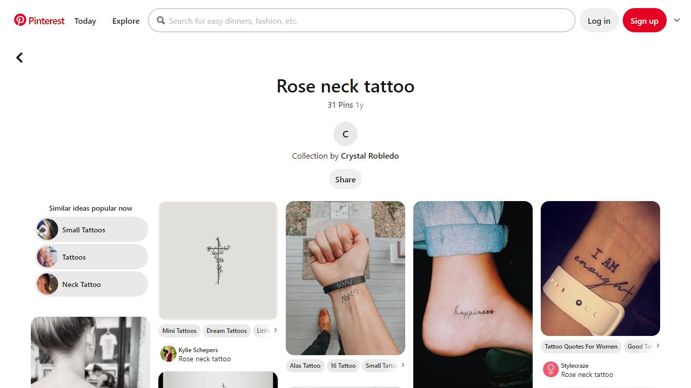 31 Best Rose neck tattoo ideas - Pinterest